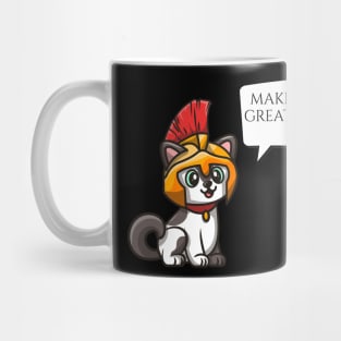 Make Rome Great Again - Ancient Roman History Legionary Cat Mug